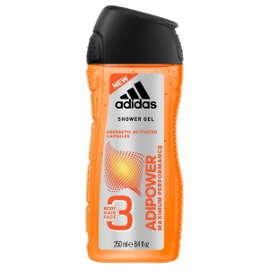 Par, adidas | Gel de dus 3 in 1 corp, par, fata adipower, adidas, 250 ml | 1001cosmetice.ro