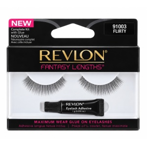 Ochi, revlon | Gene false tip banda + adeziv, fantasy lenghs flirty 91003, revlon | 1001cosmetice.ro