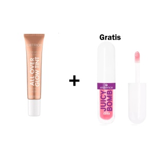 Produse cosmetice online - 1001cosmetice.ro | Iluminator lichid all over glow tint bronze it 040, catrice + gratis ulei de buze juicy bomb party marvellous mango 03 essence | 1001cosmetice.ro