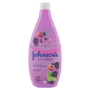 Johnson vita-rich extract de zmeura spuma de baie thumb 1 - 1001cosmetice.ro