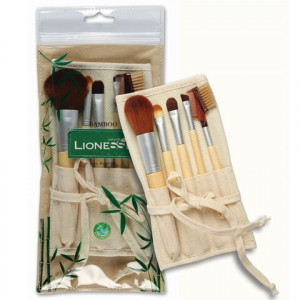 Lionesse bamboo makeup brush set 5 pensule machiaj thumb 2 - 1001cosmetice.ro
