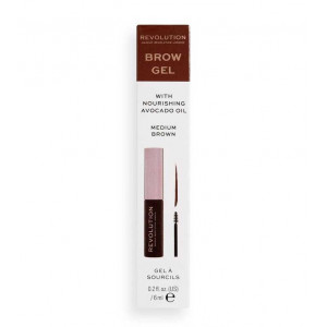 Makeup revolution brow gel pentru sprancene medium brown thumb 2 - 1001cosmetice.ro