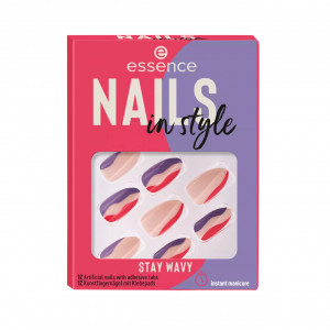 Nails in style, unghii false stay wavy 13, essence thumb 1 - 1001cosmetice.ro