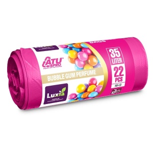 Saci menajeri cu aroma de Bubble Gum 35L, cu urechi, 22 buc., HD-LD, Luxia 4118