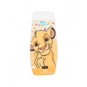 Sampon + Gel de dus pentru copii, Simba Regele Leu Disney, aroma de zmeura, Sence, 300 ml