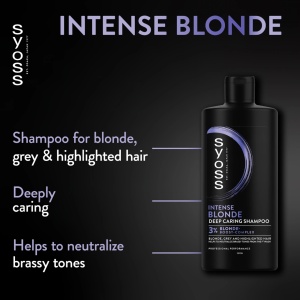 [Sampon hranitor violet pentru par blond, gri sau suvitat, intense blonde, syoss, 440 ml - 1001cosmetice.ro] [3]
