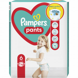 Scutece chilotei pentru copii, Baby Dry Pants Pampers, Nr.6, 14-19 Kg, pachet 19 bucati