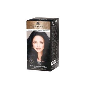 Vopsea pentru par, Kallos Glow, Negru Albastrui 110