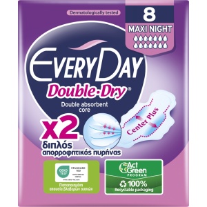Corp, every day | Absorbante double dry extra long xl, every day, 8 bucati | 1001cosmetice.ro