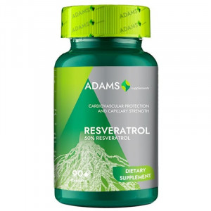 Adams supplements resveratrol 50 mg cutie 90 tablete thumb 1 - 1001cosmetice.ro