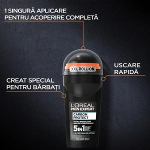[Antiperspirant roll- on, 48h carbon protect 0% alcool etilic, l'oreal men expert, 50 ml - 1001cosmetice.ro] [3]