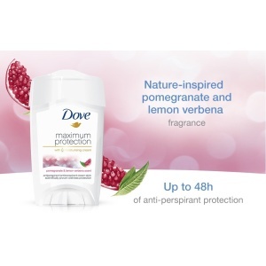 [Antiperspirant stick crema, maximum protection, pomegranate & lemon verbena, dove, 45 ml - 1001cosmetice.ro] [2]
