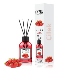 Betisoare odorizante pentru camera, Reed Diffuzer, cu miros de Capsuni, Eyfel, 120 ml
