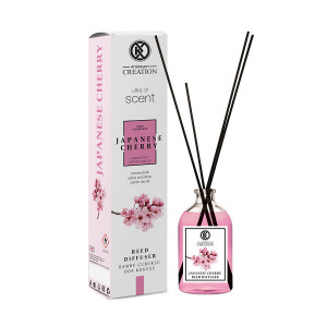 Betisoare parfumate odorizante pentru camera, Reed Diffuser Creation, parfum Japanese Cherry, 115 ml