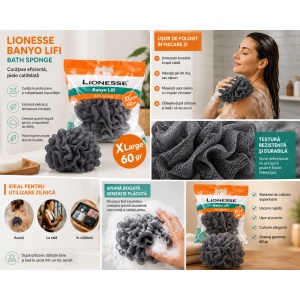 [Burete de baie tip floare xl, lionesse, 970 - 1001cosmetice.ro] [3]