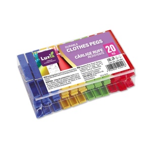 Luxia | Carlige rufe, material plastic rezistent, set 20 bucati, luxia 4041 | 1001cosmetice.ro