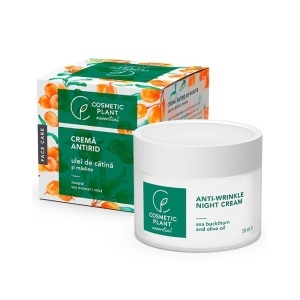 Crema antirid de noapte cu ulei de catină si masline Cosmetic Plant, 50 ml