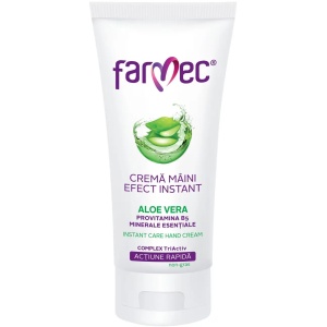 Farmec | Cremă de maini efect instant cu aloe vera, farmec, 100 ml | 1001cosmetice.ro