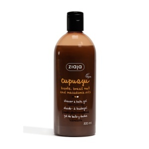 Gel de dus | Gel de dus si baie cu unt de karite, nuci braziliene si ulei de macadamia, ziaja, 500 ml | 1001cosmetice.ro