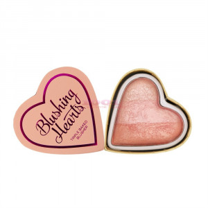 Makeup revolution london hearts blusher peachy pink kisses thumb 1 - 1001cosmetice.ro