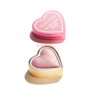 MAKEUP REVOLUTION LONDON TRIPLE BAKED BLUSHER CANDY QUEEN OF HEARTS