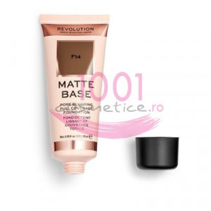 Makeup revolution matte base pore blurring full coverage fond de ten f14 thumb 3 - 1001cosmetice.ro