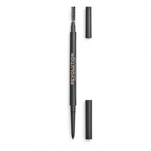 Makeup revolution precise brow pencil creion retractabil + perie pentru sprancene light brown thumb 1 - 1001cosmetice.ro