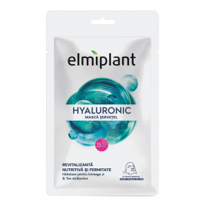 Masca servetel Hyaluronic Revitalizanta Nutritiva & Fermitate Elmiplant, 20 ml