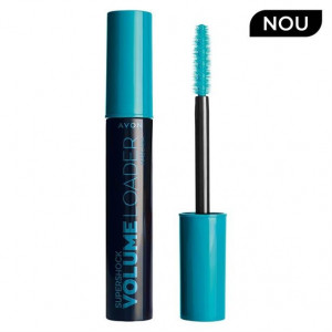 Mascara Supershock Volume Loader, Blackest Black, Avon, 10 ml