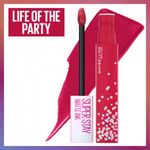 Ruj lichid mat maybelline new york superstay matte ink 390 life of party, 5 ml thumb 3 - 1001cosmetice.ro
