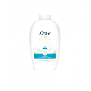 Sapun-crema lichid Dove Care & Protect cu ingredient antibacterian, Rezerva 250 ml