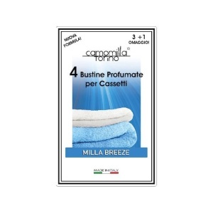 Camomilla torino | Set 3+1 pliculete parfumate pentru dulapuri si sertare milla breeze camomilla torino | 1001cosmetice.ro