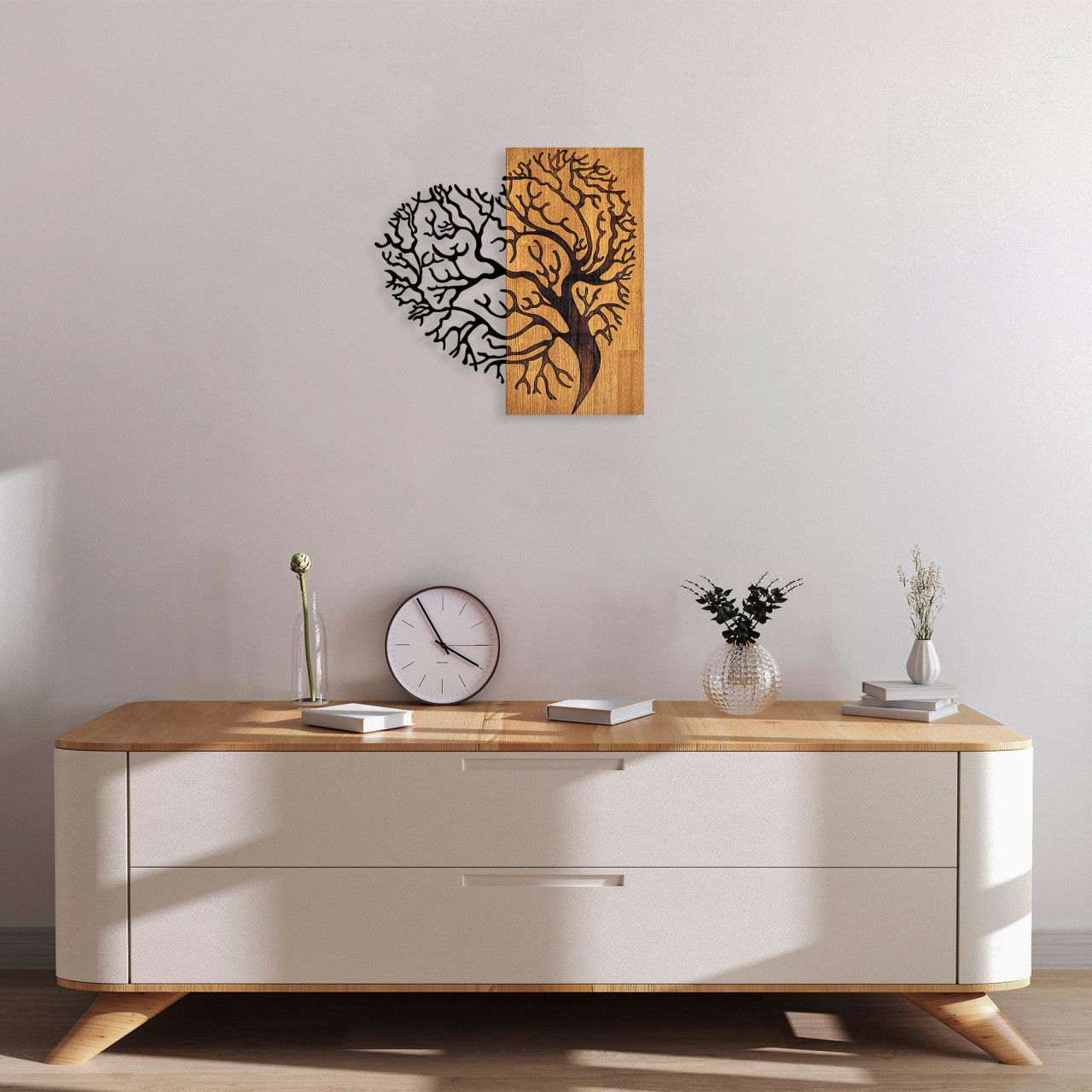 Accesoriu decorativ de perete din lemn MA-289