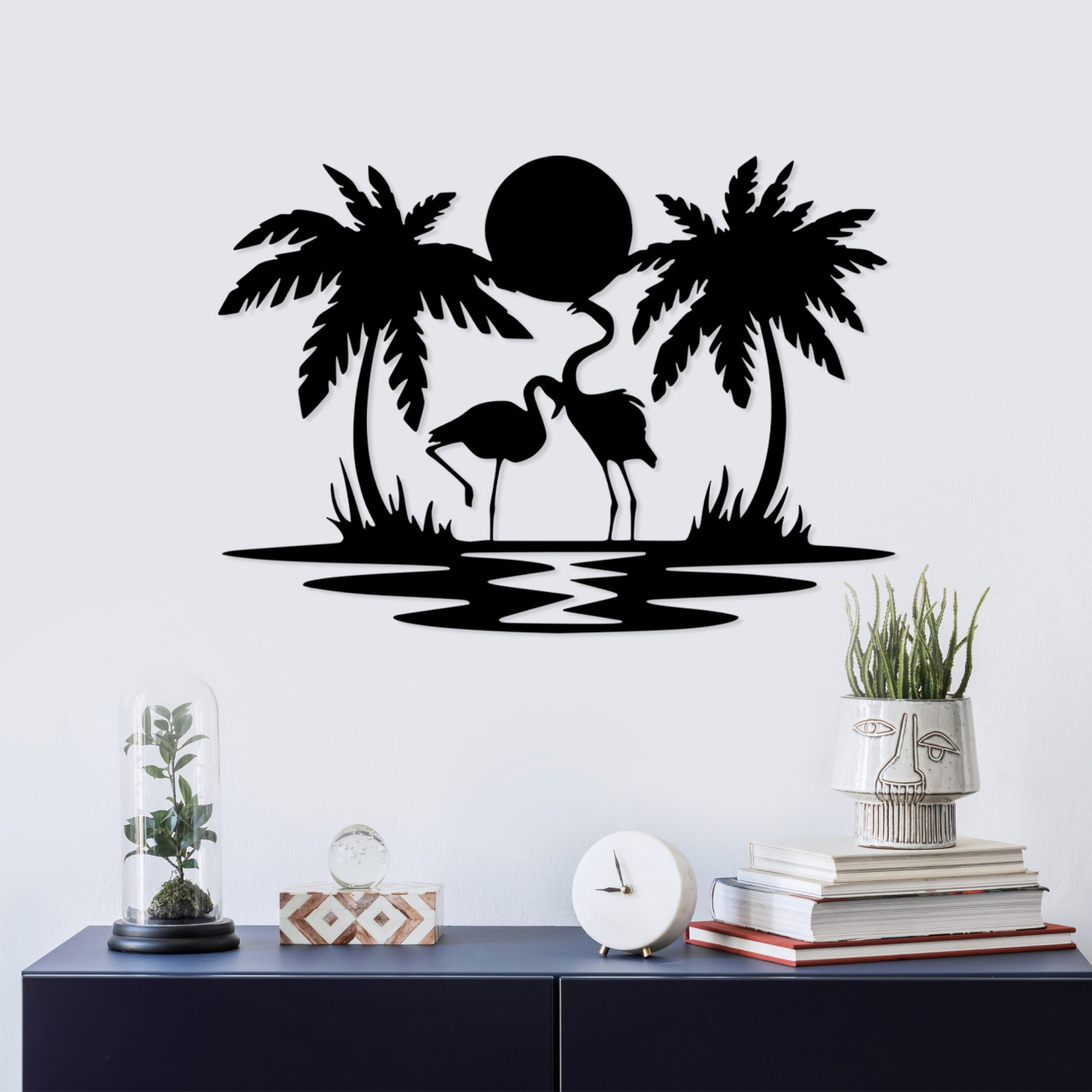 Accesoriu decorativ de perete metalic Love 6