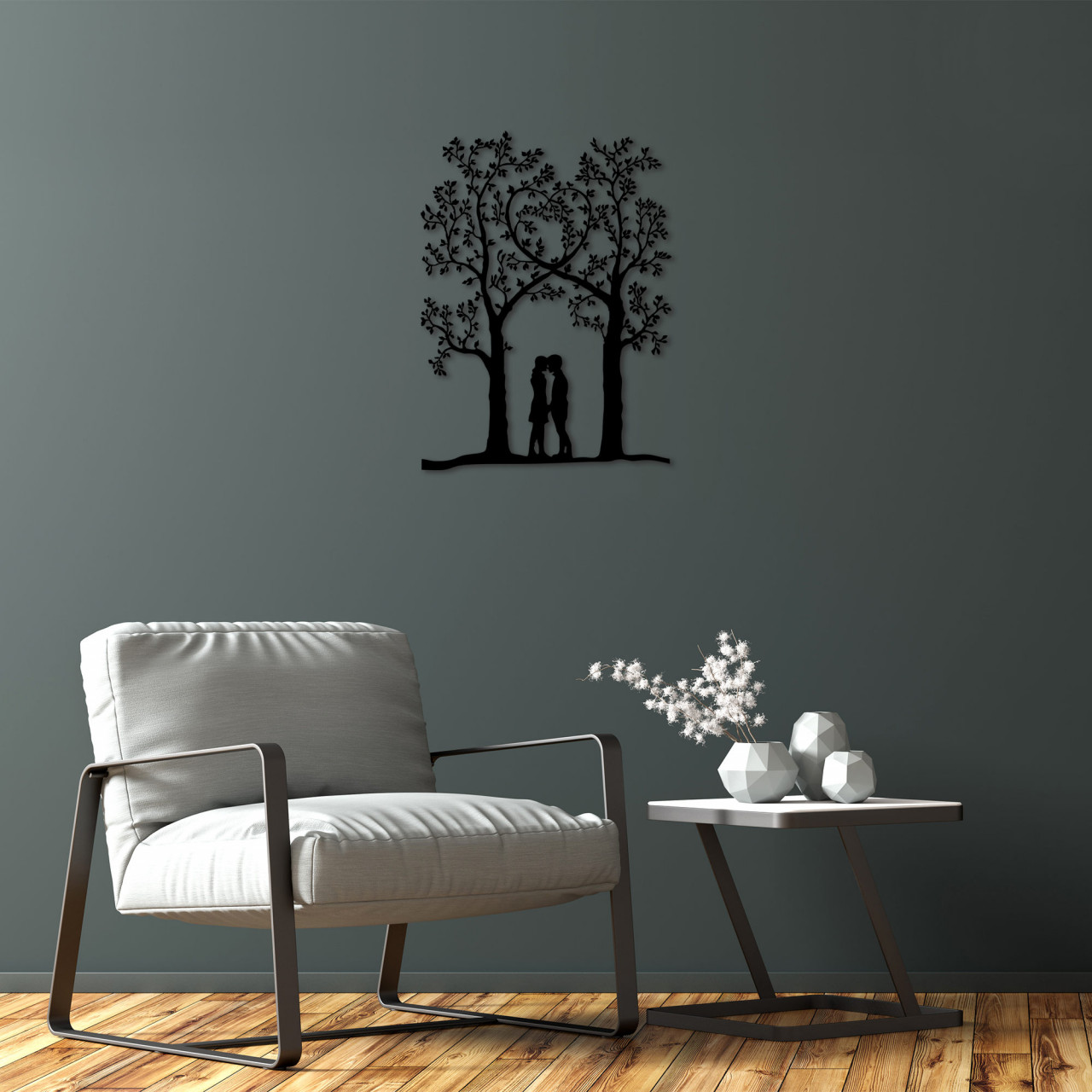 Accesoriu decorativ de perete metalic Love Garden - 270