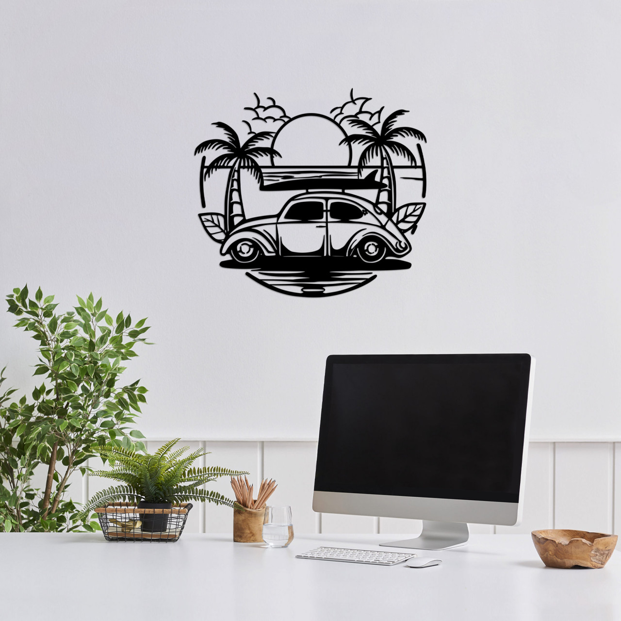 Accesoriu decorativ de perete metalic Sea sand - 520