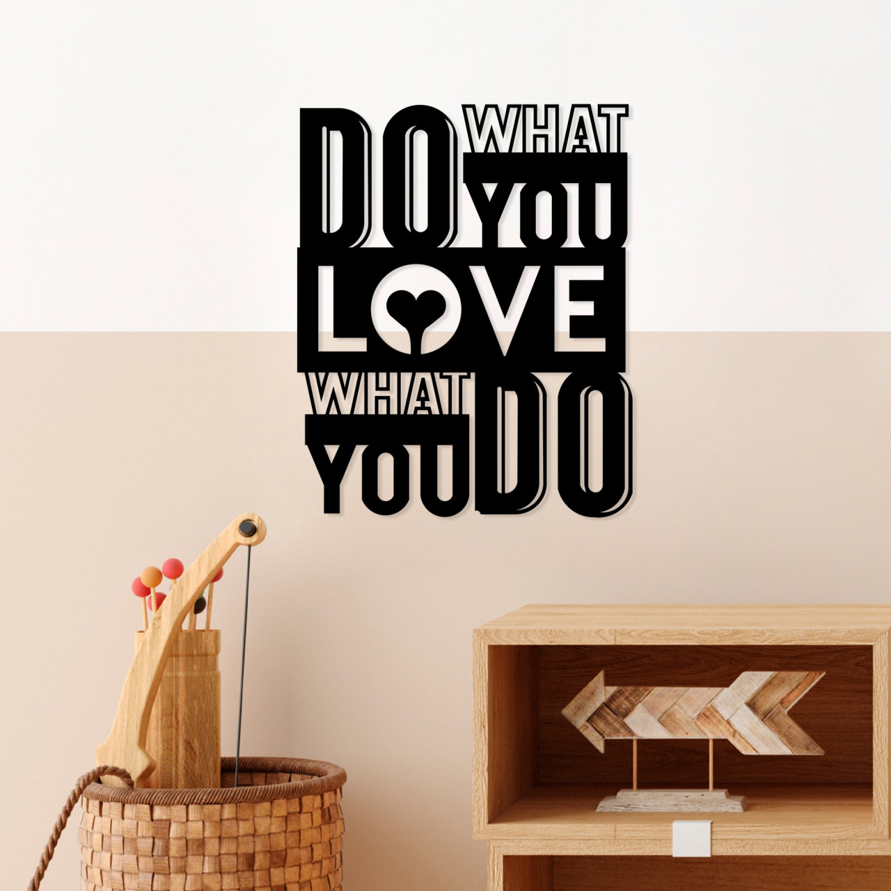 Accesoriu decorativ de perete metalic What Do You Love