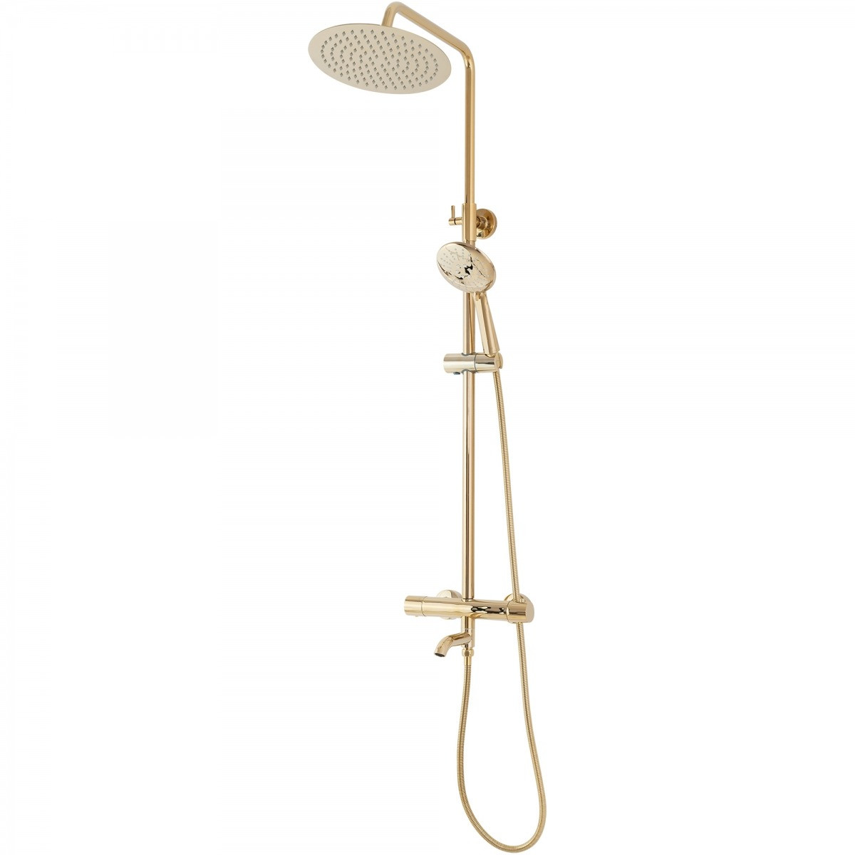 Baterie pentru dus Lungo gold reglabila - H82 cm - 4 | YEO