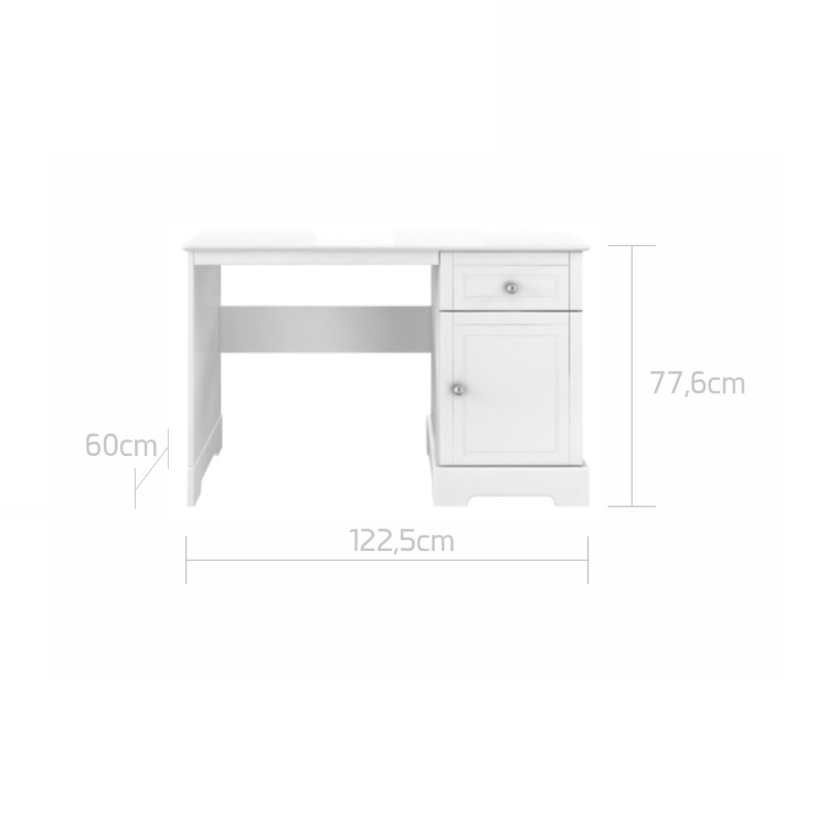 Birou pentru copii Marylou alb L122,5 cm - 2 | YEO