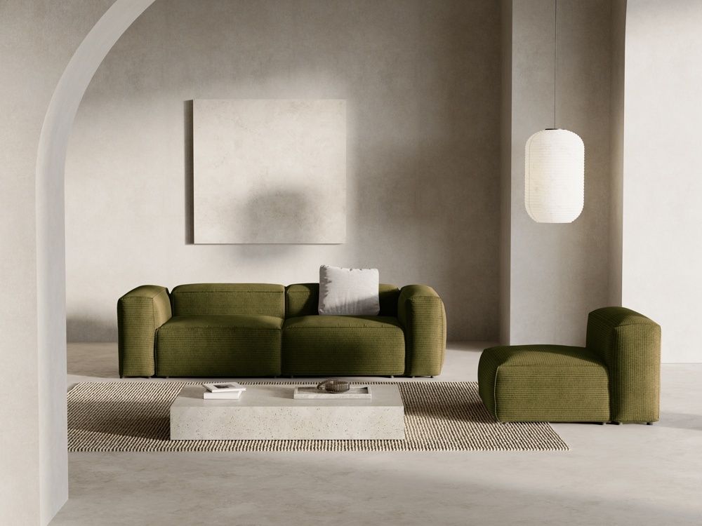 Canapea 3 locuri Bergamo velur reiat L264 cm