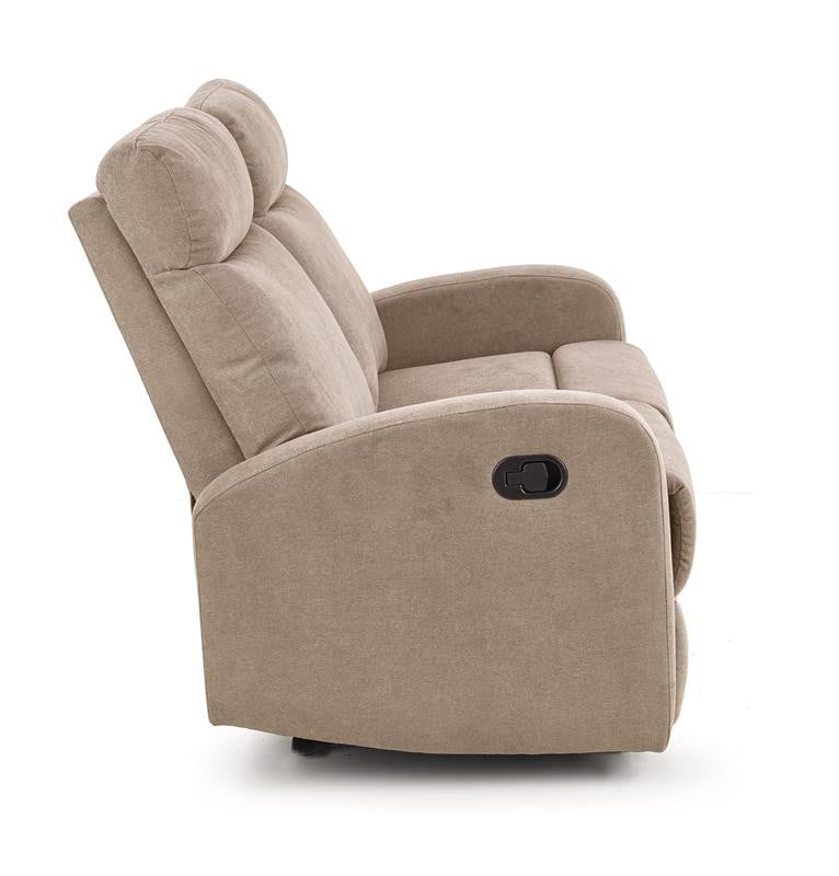 Canapea recliner Oslo 2S stofa bej H100 cm - 4 | YEO