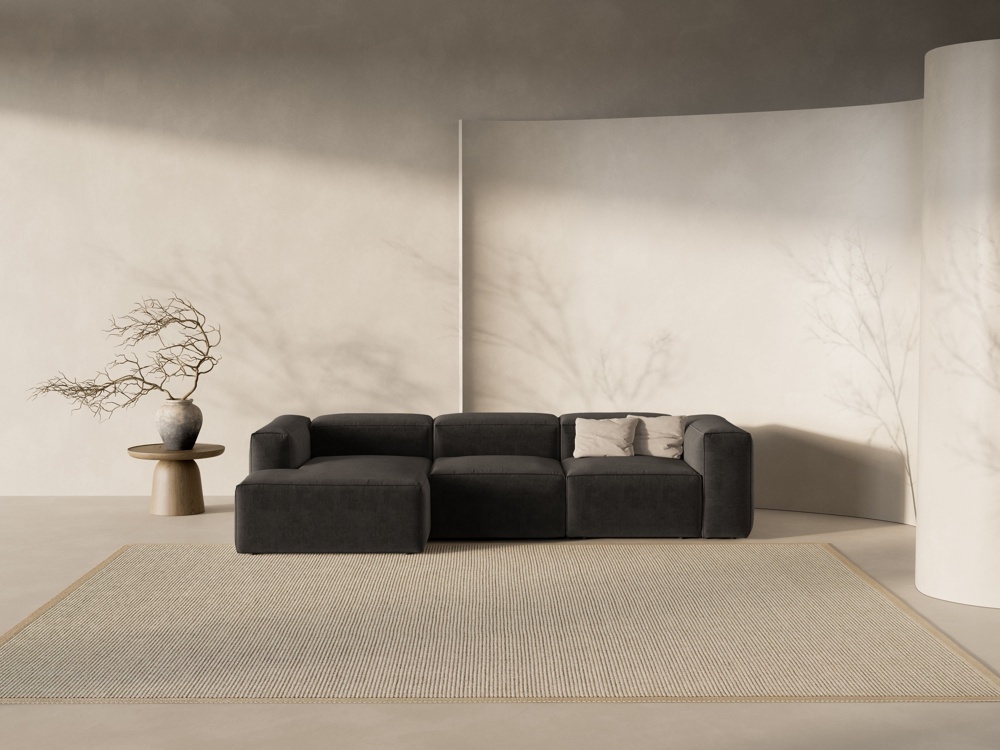 Coltar 3 locuri Bergamo stofa L304 cm