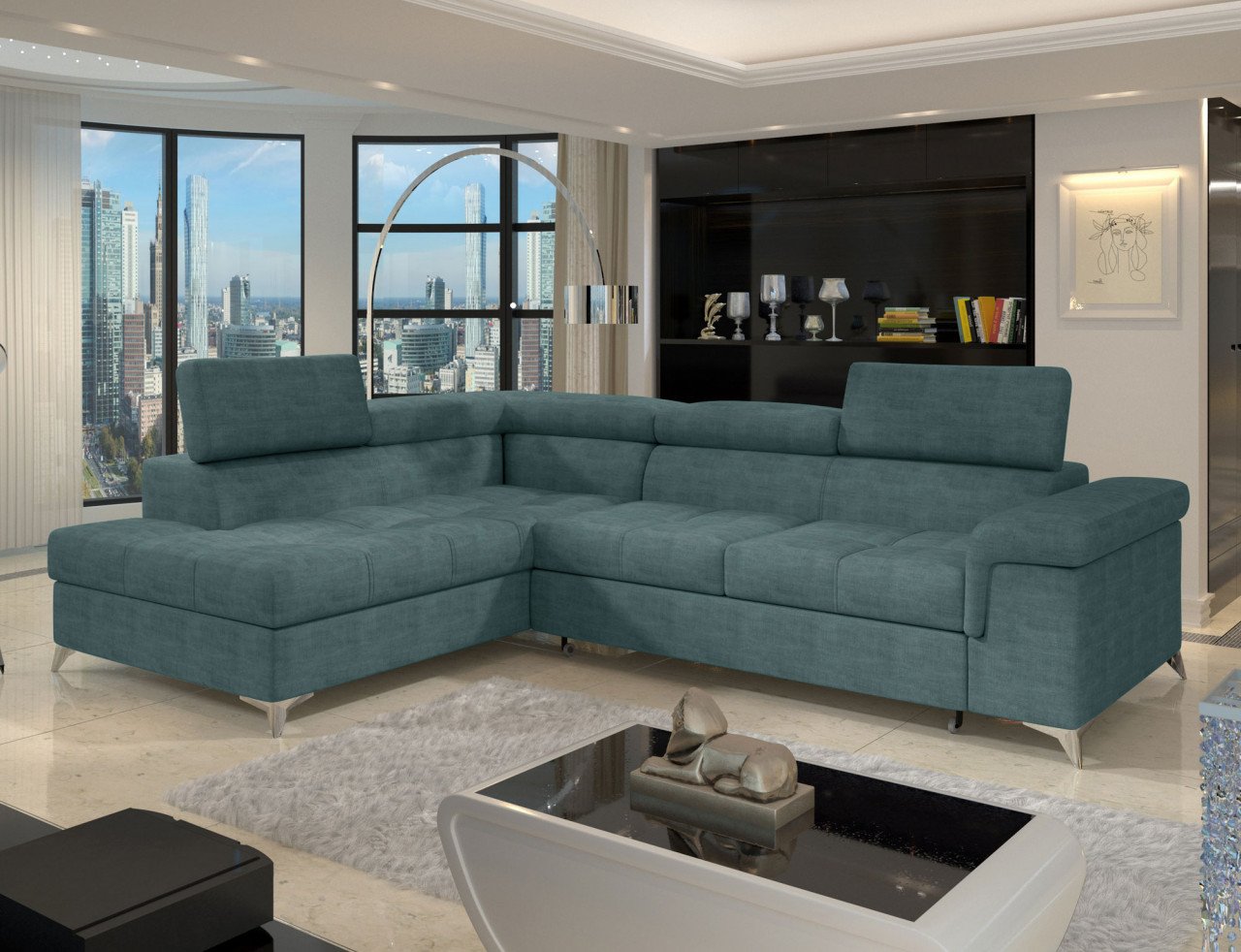 Coltar extensibil Eridano pe stanga Manhattan 38 - 3 | YEO