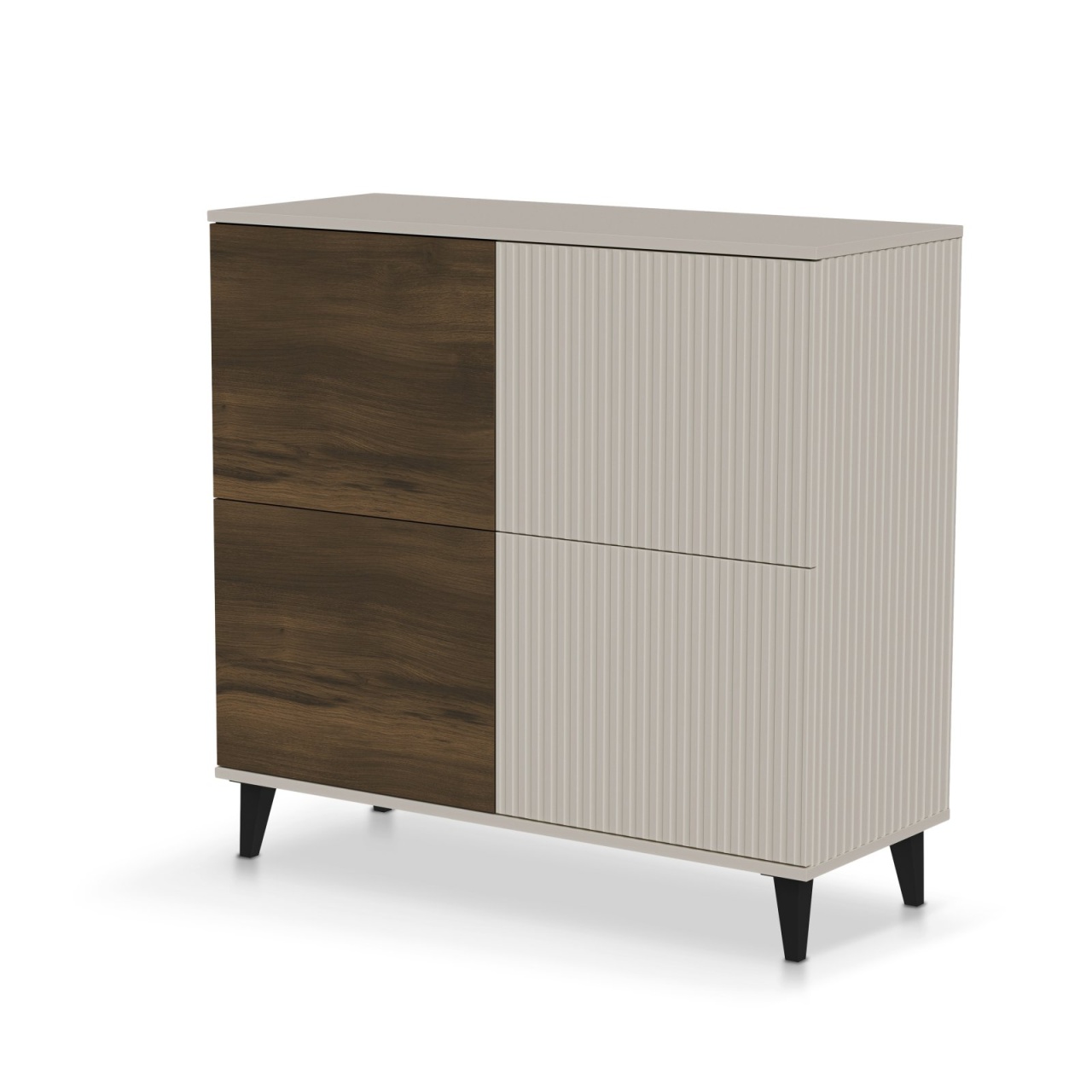 Comoda Random 2 KM-2 casmir/nuc/negru L100 cm
