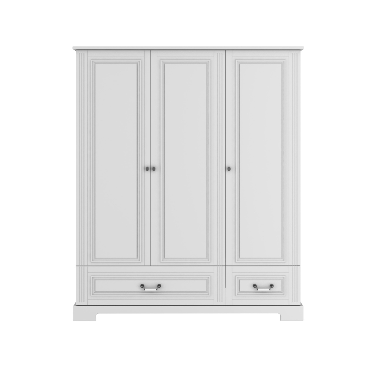 Dulap elegant Ines alb cu 3 usi H180 cm - 1 | YEO