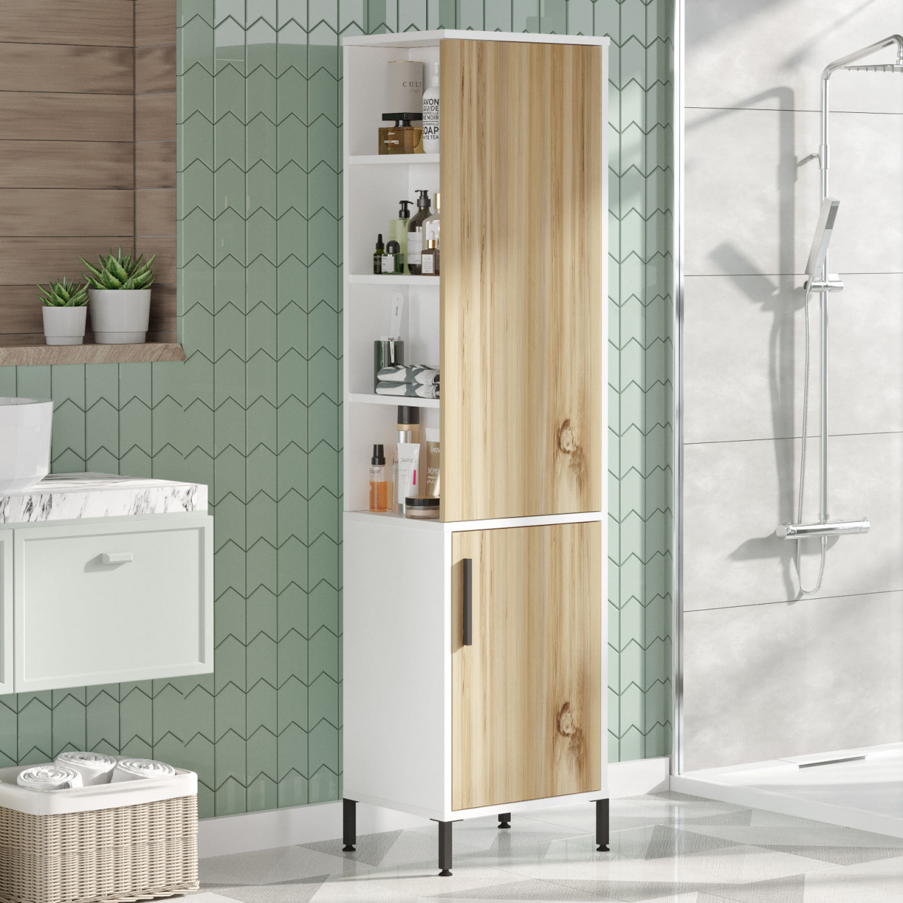 Dulap MDF multifunctional VI1-WK L45 cm - H173,6 cm