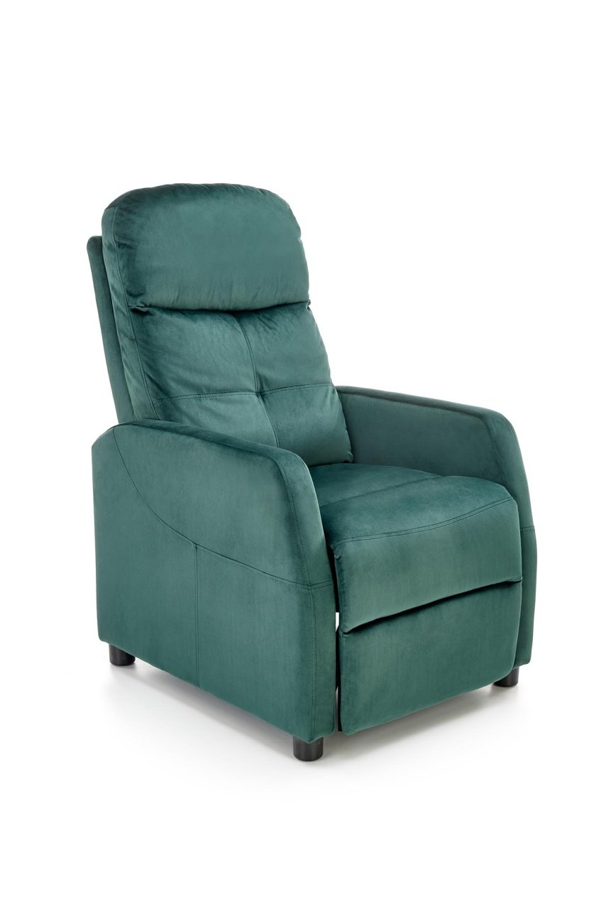 Fotoliu recliner Felipe 2 velvet verde H103 cm - 2 | YEO