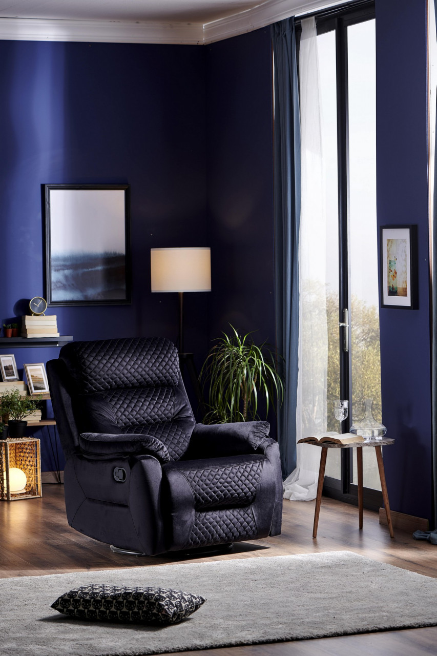 Fotoliu recliner Trone negru