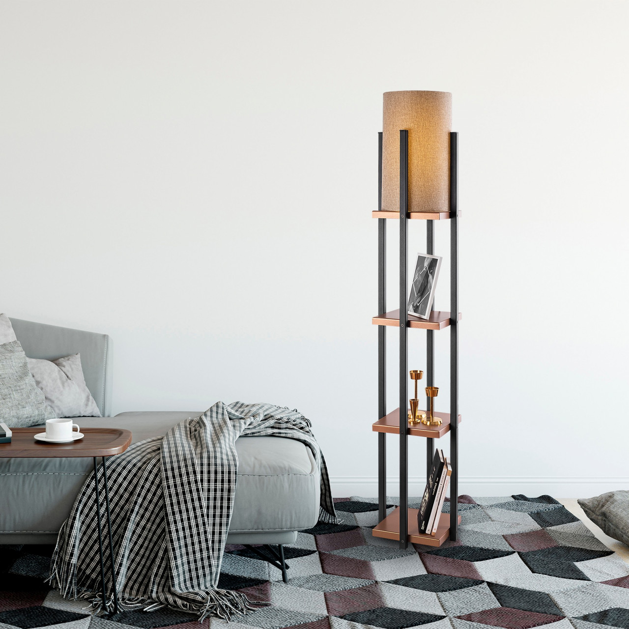 Lampadar 7114 - Black, Copper