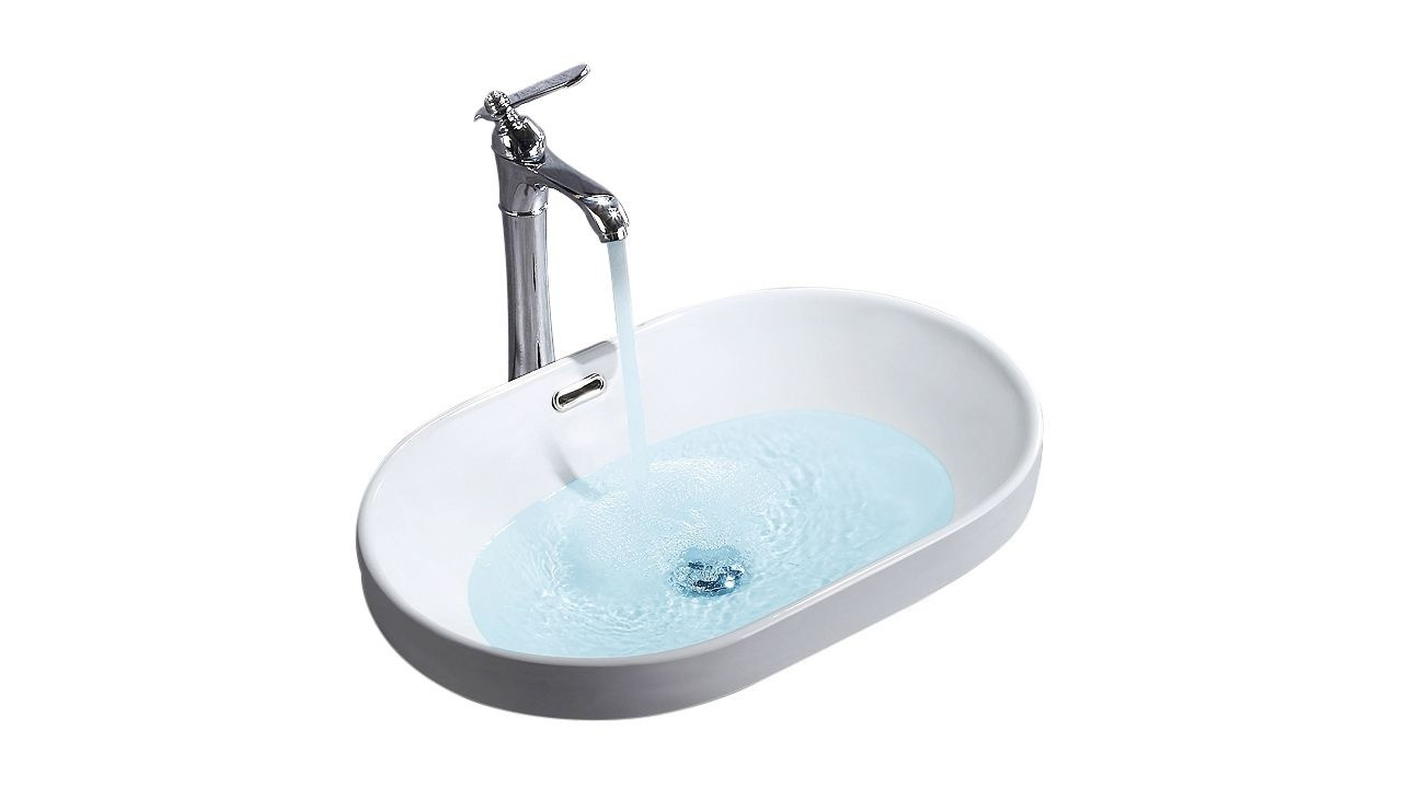 Lavoar Arleta alb ceramica sanitara - 59 cm - 3 | YEO